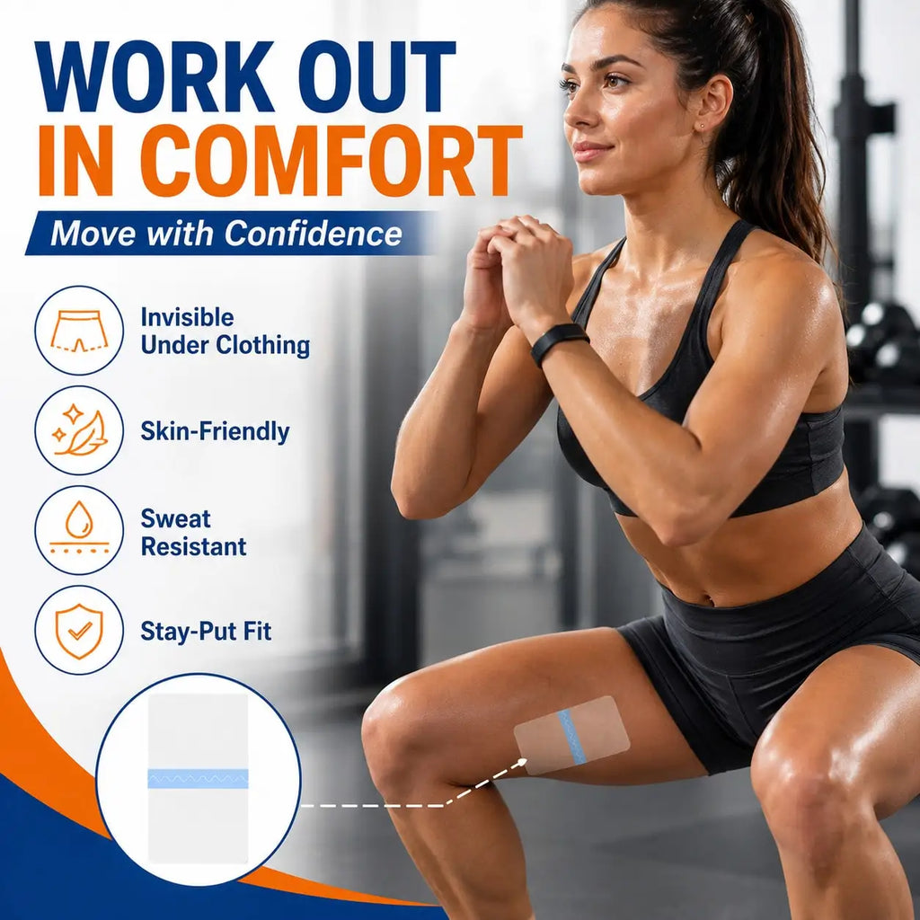 10Pcs Invisible Anti-Chafing Thigh Patches, unisex clear thigh guards, soft leg protection strips for daily wear, running & fitn Oasis Select
