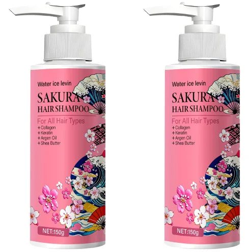 Sakura Shampoo – Collagen, Keratin, Argan Oil & Shea Butter Nourishing Shampoo Oasis Select Moisturizing