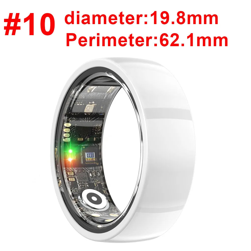 Smart Ring Men Women Health Heart Rate Sports Rings Sleep Monitoring IP68 Waterproof Smartring Wearing Without Sensation Oasis Select WH 10