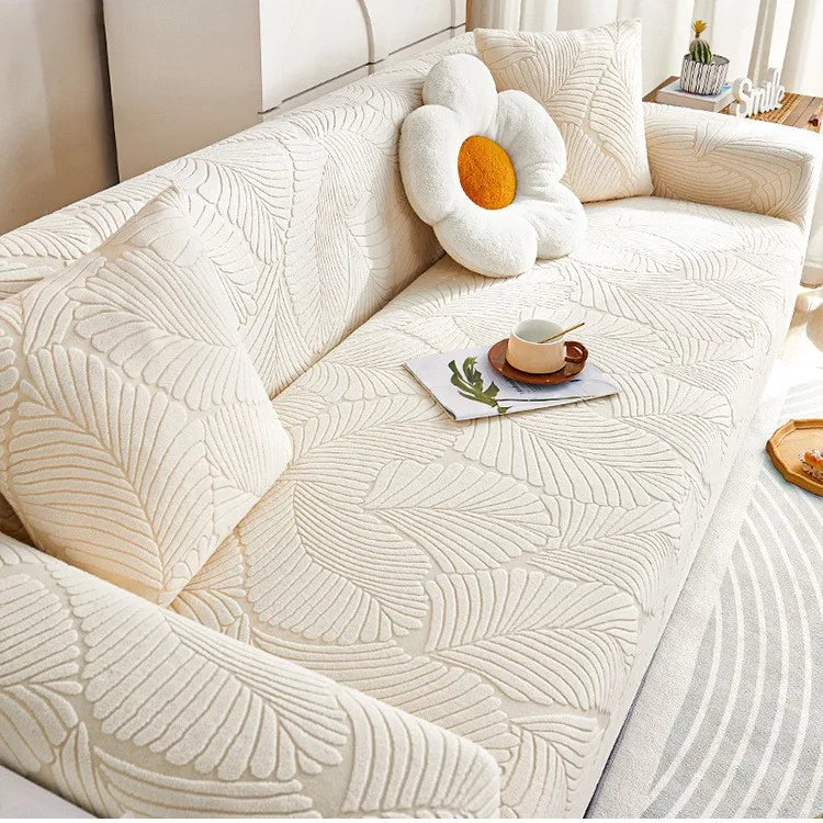 New One-piece Jacquard Velvet Fully Covered Sofa Cover All-season Cat Scratch-resistant Sofa Cover Oasis Select