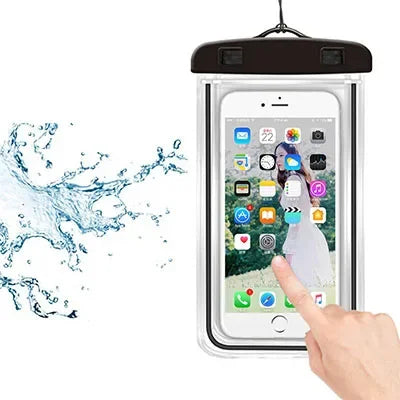 6-Inch Waterproof Phone Pouch for Drift Diving Swimming - Underwater Dry Bag Case Cover for Water Sports Beach Pool Skiing Oasis Select black