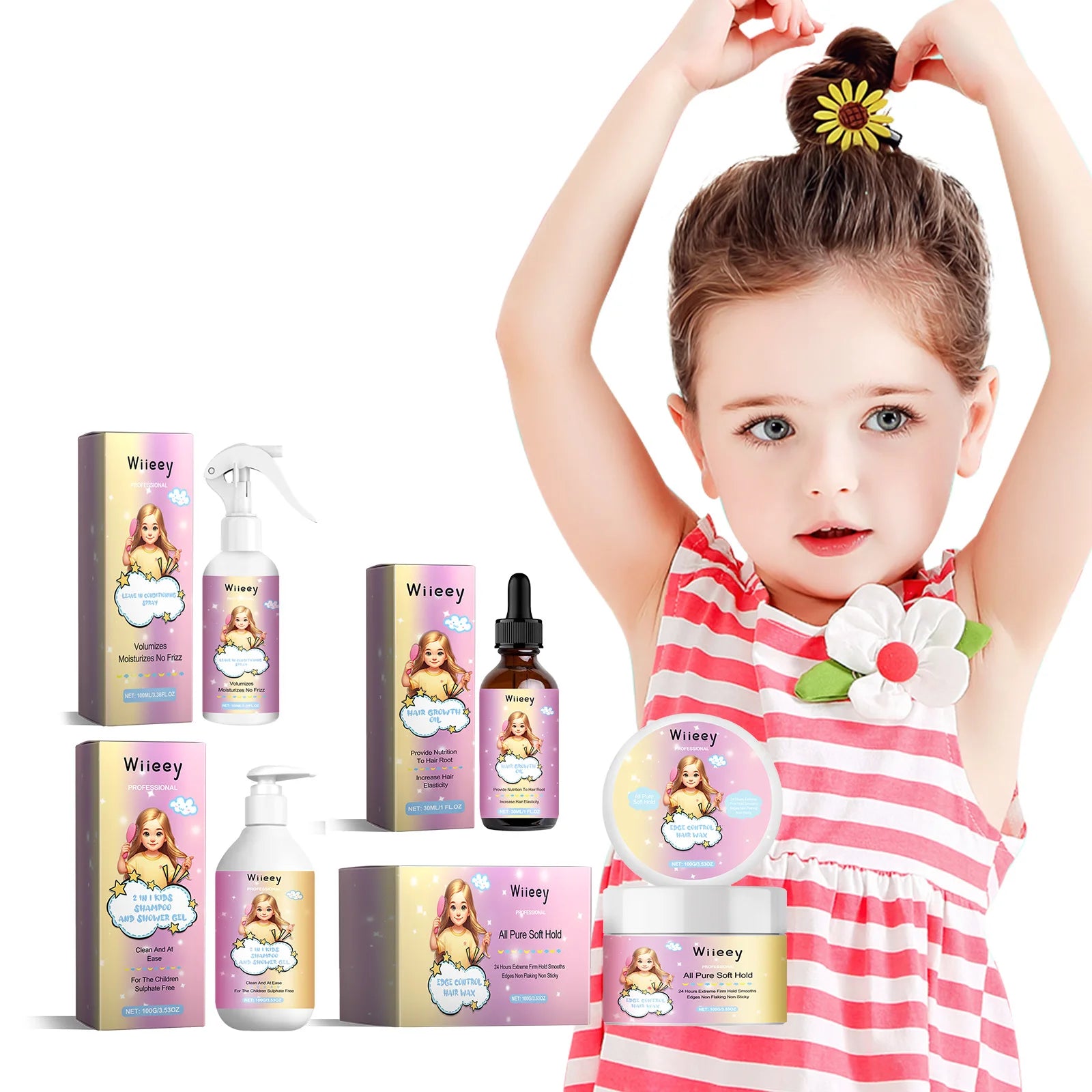 Wiieey Hair Edge Control Spray & Finishing Cream – Frizz Fix Hair Styling Cream Oasis Select