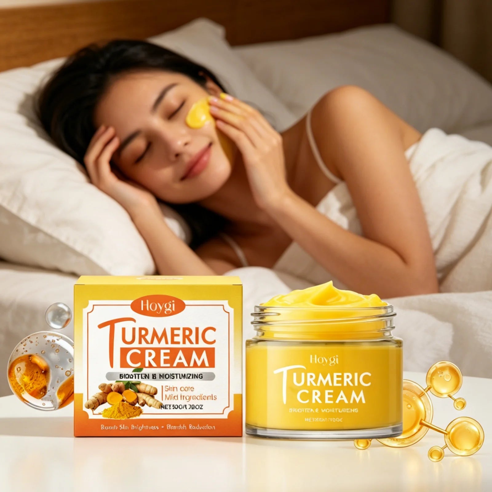 Hoygi Turmeric Face Moisturizer – Brightening Cream 50g Turmeric Face Cream Oasis Select