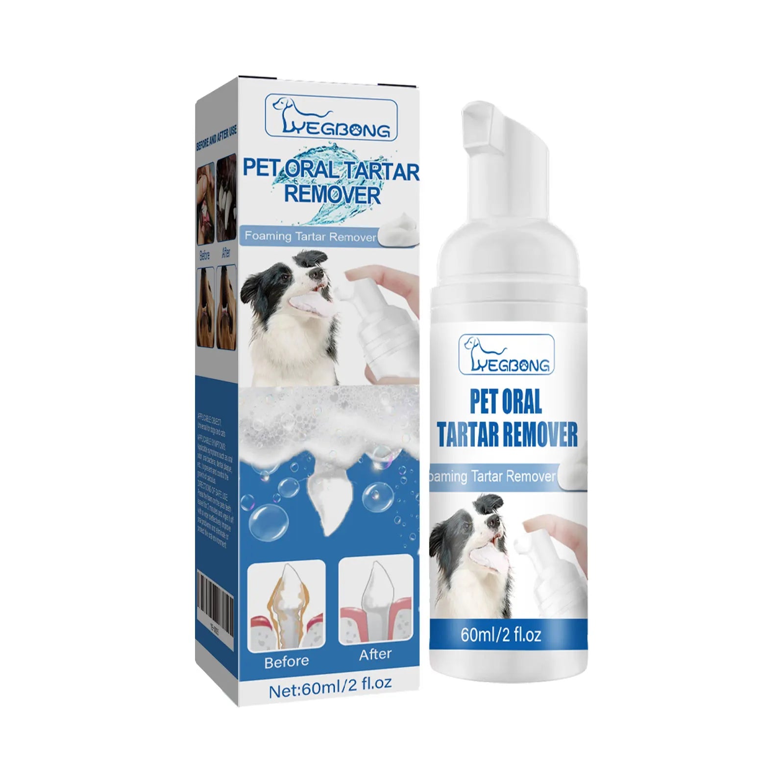 Pet Oral Tartar Remover Spray Deep Clenaing Yellow Teeth Eliminate Bad Breath Fresh Breath Whitening Teeth Pet Oral Foam Cleaner Oasis Select