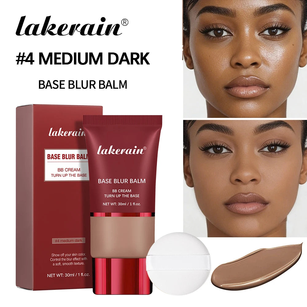 Liquid Foundation And Puff Makeup Set Lightweight Waterproof Long Lasting Matte Facial Foundation Cosmetics Woman Makeup Oasis Select 4 Medium And Puff