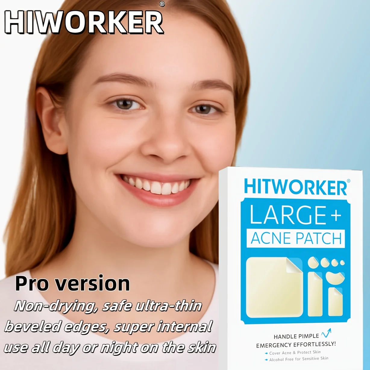 400 acne patches hydrogel coating, suitable for all kinds of light skin, daily use&photo props, facial acne patches, creative sk Oasis Select
