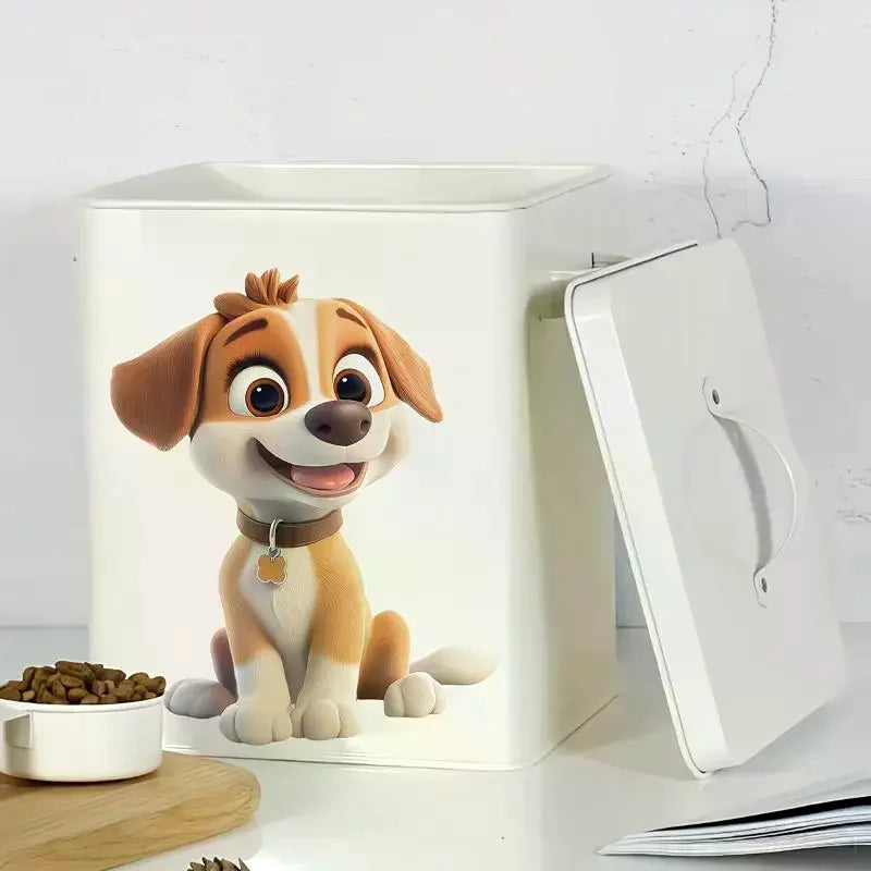 Waterproof Cat & Dog Food Container Sticker PVC Decal