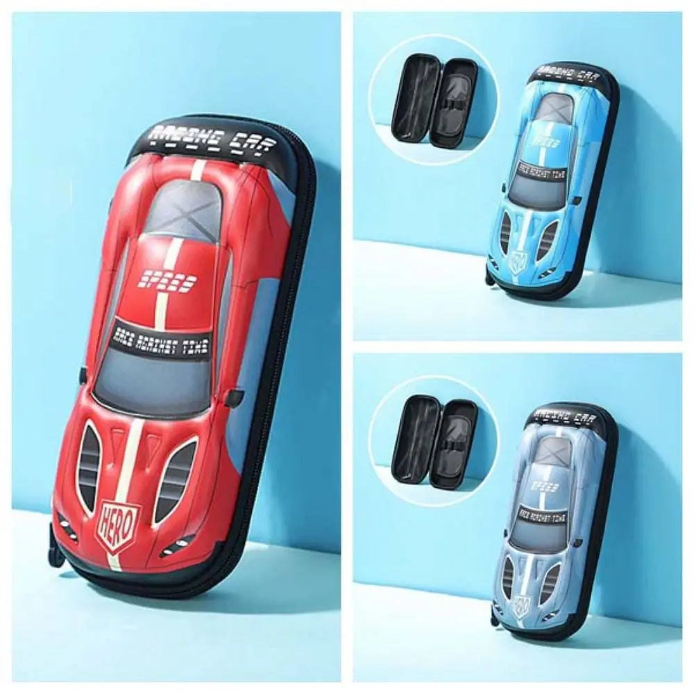 Cartoon 3D Car Pen Organizer EVA Pressure-resistant Drop-proof Storage Pen Pocket Large Capacity Waterproof Pencil Case Oasis Select