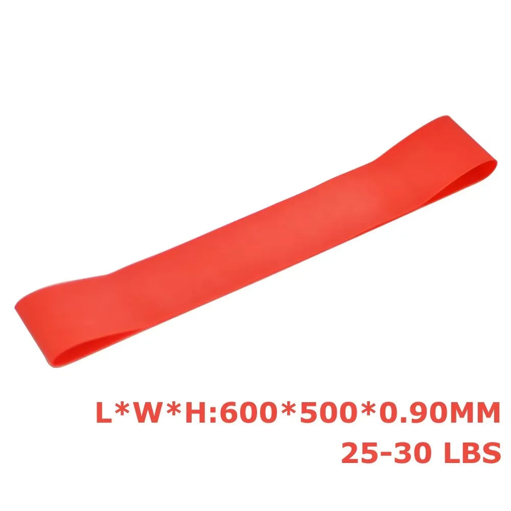 1/3/4Pcs Resistance Bands Yoga Band Fitness Exercise Training Hip Tension Band Leg Squat Dance Elastic Loop Stretch Band Oasis Select 1pcs-red