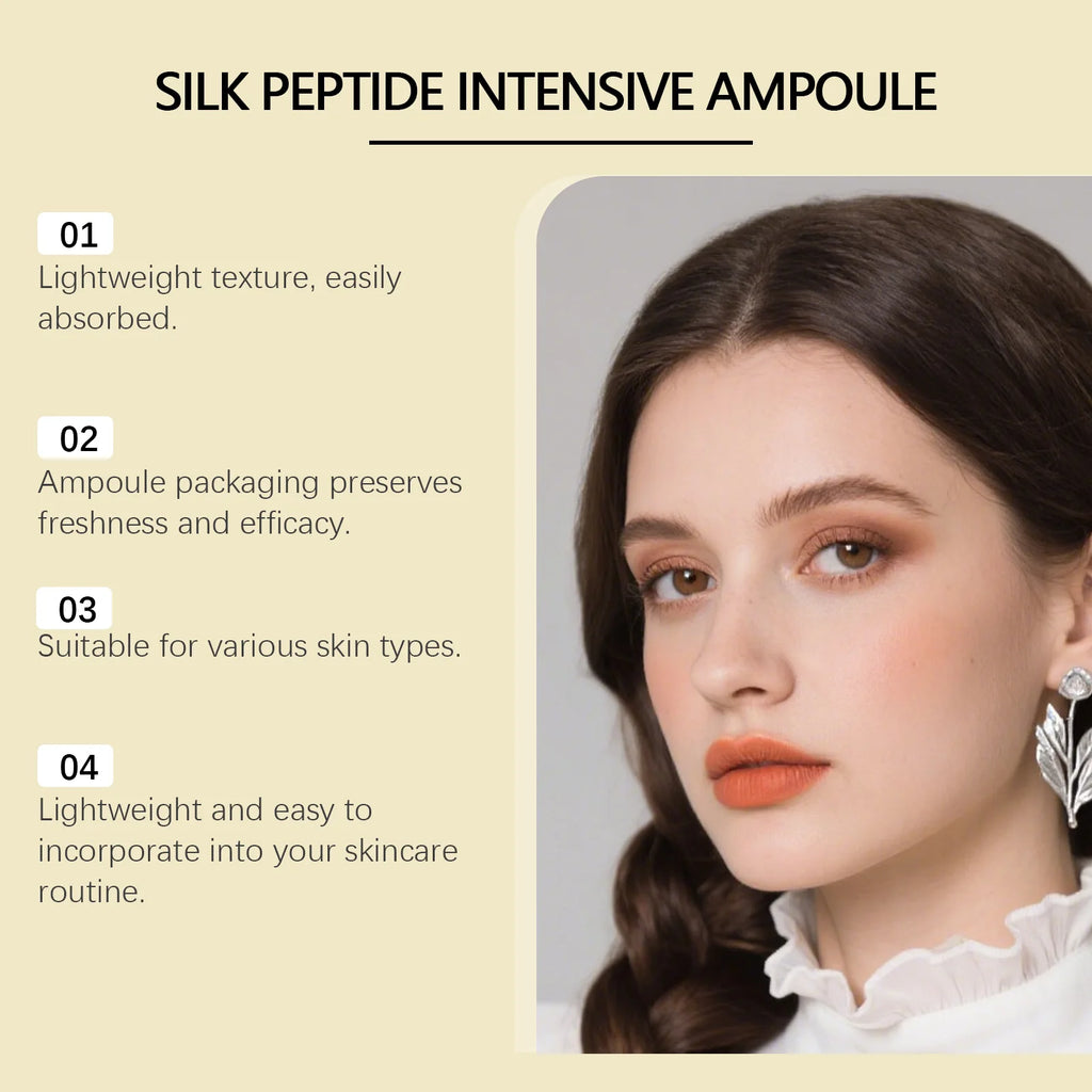 50ml Silk Peptide Collagen Serum Lifting Ampoule Tighten Skin Reduce Fine Lines Firming Elasticity Korean Skin Care Face Serum Oasis Select