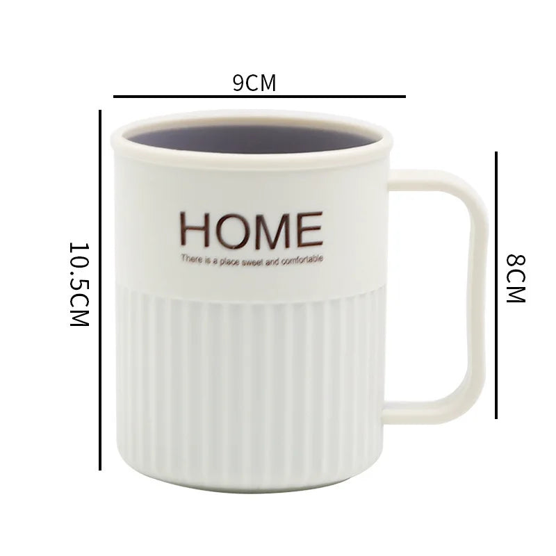 1PC Household Bathroom Mouthwash Cup Simple Toothbrush Washing Cup Home Bathroom Daily Supplies Household Goods Oasis Select White 301-400ml