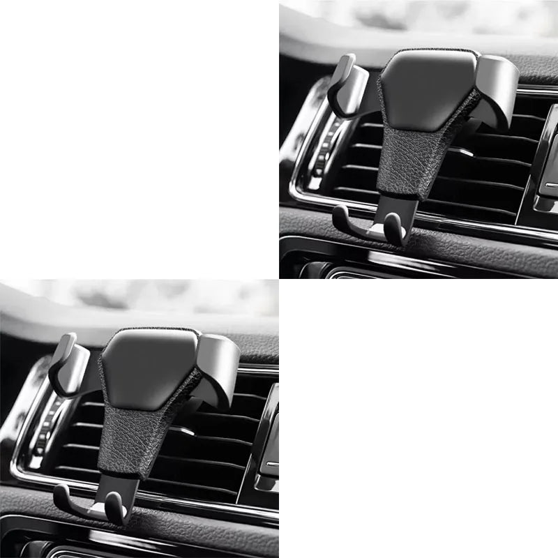 1/2/3/4pcs Car Phone Holder Bracket Gravity Mobile Mount Cellphone Stand Accessories For IPhone For Samsung For Huawei Stand Oasis Select 2pcs black