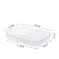 4-Compartment Fridge Storage Box | Airtight Food Grade Container Food Storage Container Oasis Select transparent