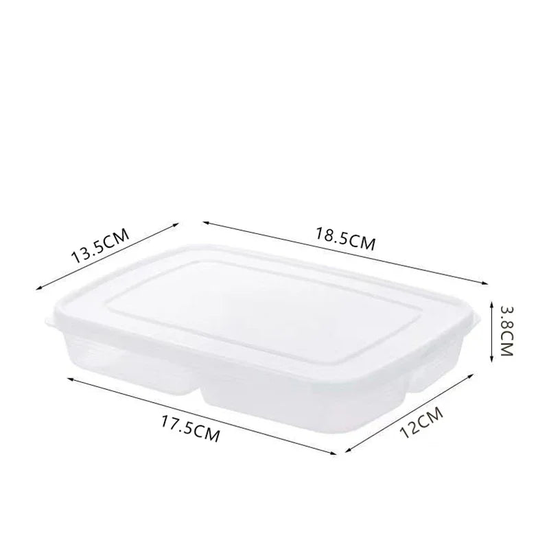 4-Compartment Fridge Storage Box | Airtight Food Grade Container Food Storage Container Oasis Select transparent