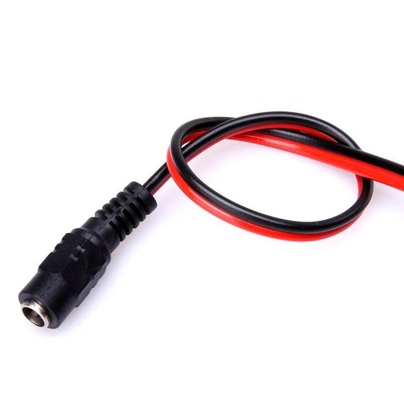 25cm 12V DC Male Female jack Extension Connectors Cable Adapter Plug Power Supply 5.5x2.1mm LED Strip Light CCTV Camera DC Wire Oasis Select