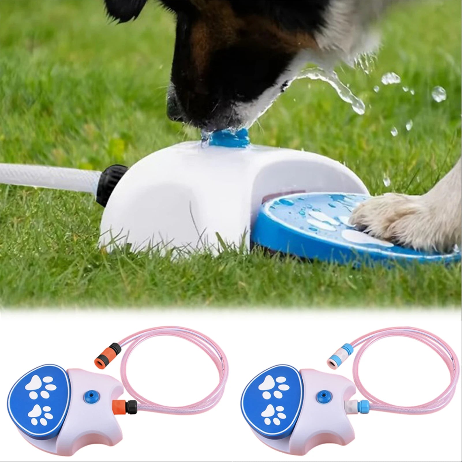 Paw-Activated Dog Water Sprinkler | Outdoor Pet Dispenser