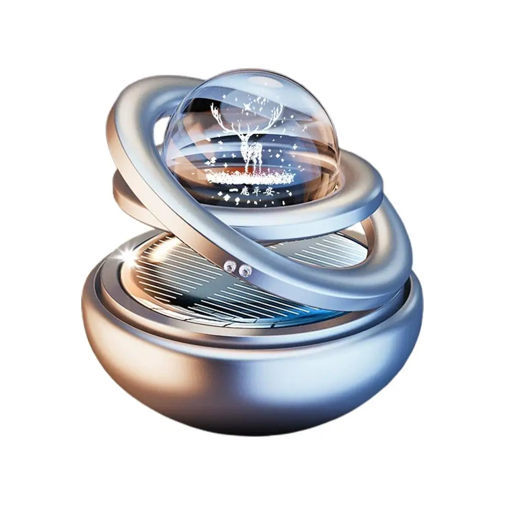 Central control suspended ornament Rotating Car Double Suspended Crystal Ball Aromatherapy Perfume Ornaments Creative Ornaments Oasis Select E