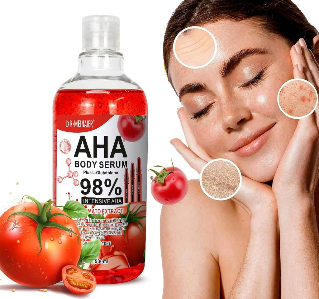 500ml Tomato Whitening Face Essence Body Lotion Mild and Firm Skin Moisturize, Repair Body for AHA Skincare Essence Water Oasis Select Default Title