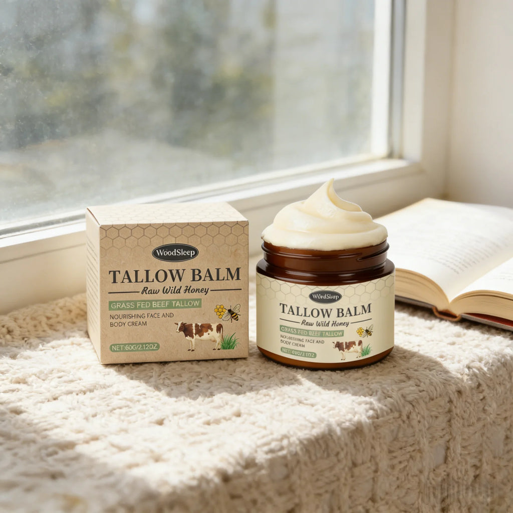 WoodSleep Beef Tallow Body Cream – Nourishing Moisturizer 60g Tallow Body Cream Oasis Select