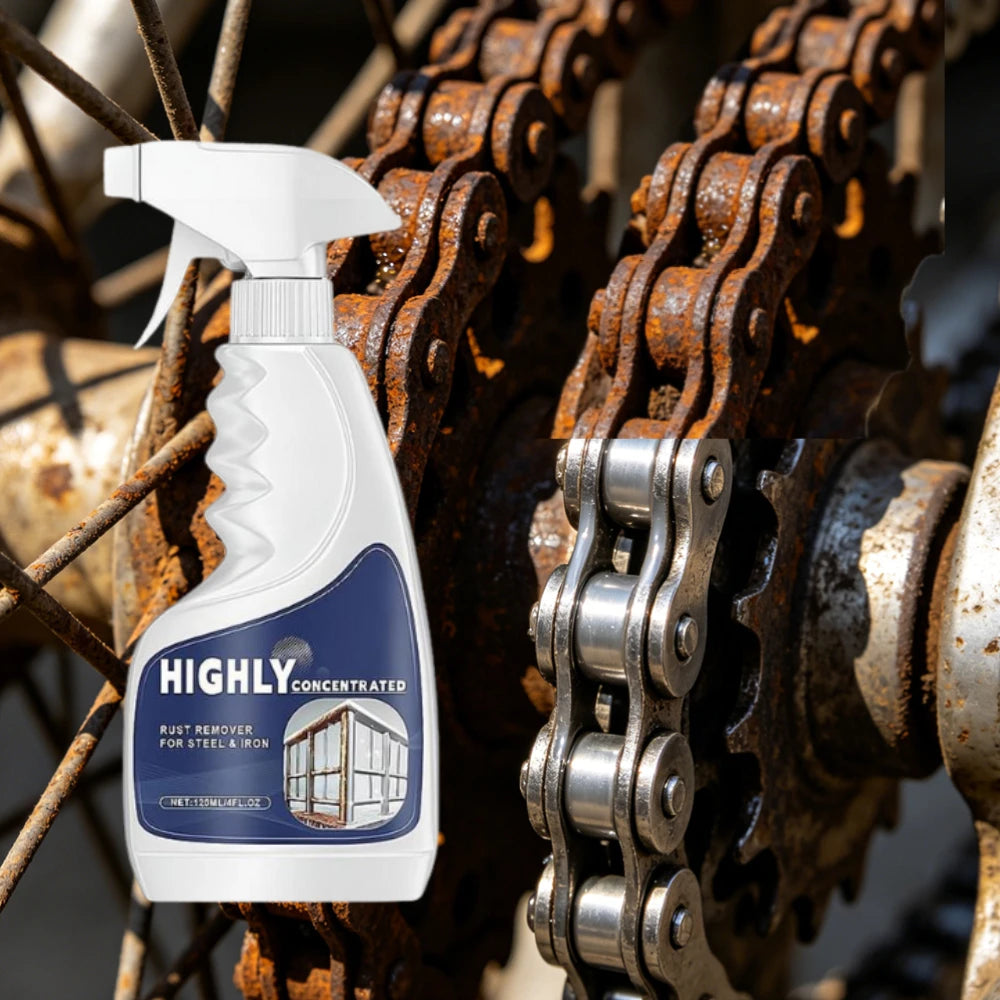 120ml Metal Rust Remover Spray – Tools, Car & Iron Surfaces