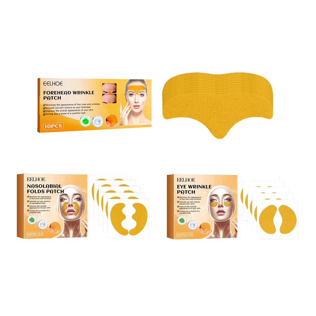 Forehead Nasolabial Eye Gel Patch Forehead Line Removal Anti Wrinkle Anti Sagging Skin Firming Mask Kojic Acid Collagen Patches Oasis Select Transparent