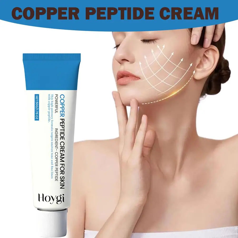 50g Copper Peptide Cream for Face, Daily Moisturizer Face Cream for Fine Lines &Wrinkle, Firming Skin Elasticity Korean Skincare Oasis Select