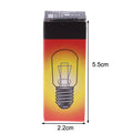 2Pcs E14 15W High Temperature Resistant Refrigerator Bulb Microwave Oven Replacement Light Toaster/Steam Bulb Light Oasis Select 2Pcs
