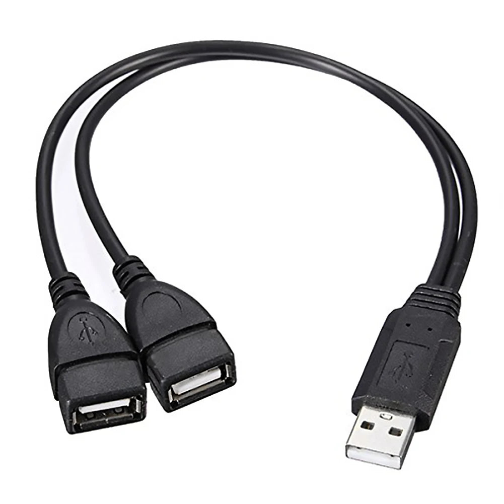 USB 2.0 Y Splitter Cable – Dual USB Female Power & Data USB Splitter Cable Oasis Select