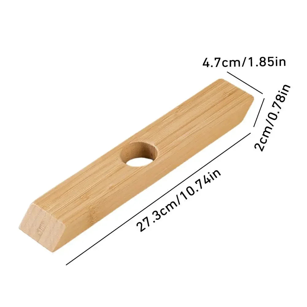 Bamboo Product Balance Red Wine Rack Single Wine Bottle Stand Decor Creative Wine Bottle Rack Display Stand Decoration Oasis Select A