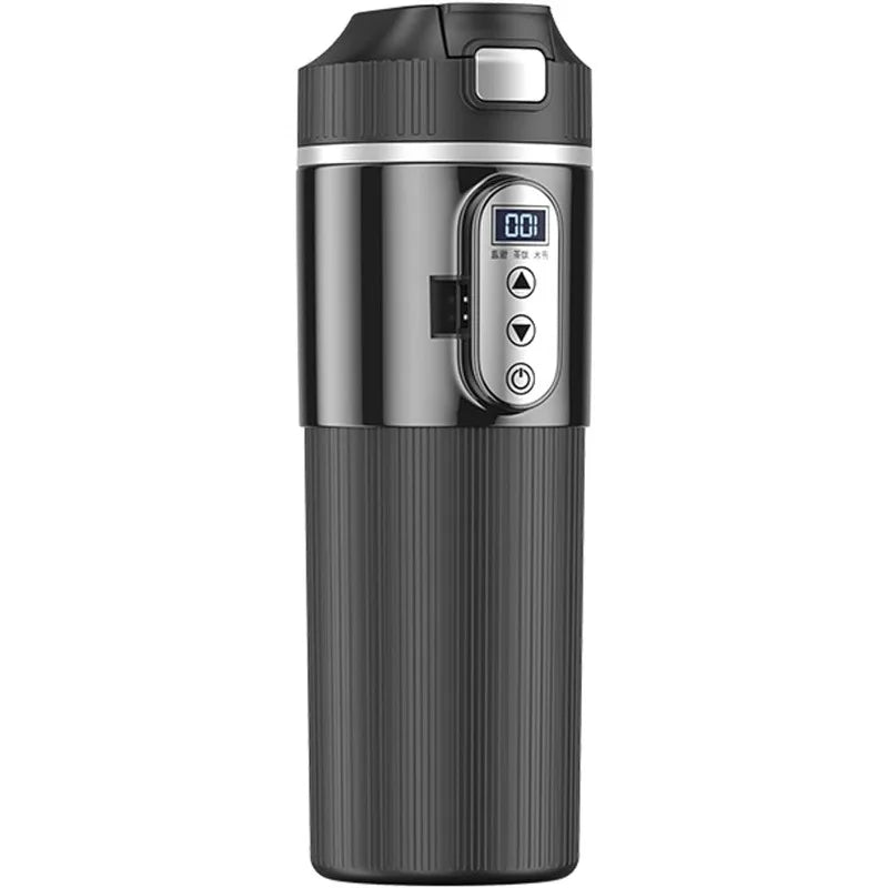 12V 24V Electric Heating Car Kettle 500ML Heater Cup Stainless Steel Fast Heat Water Cup for SUV Truck Camping Travel Kettle Oasis Select