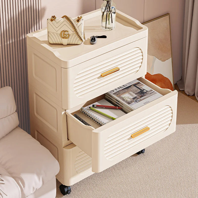 15.75 Inch Multifunctional Drawer Storage Cabinet,3-6 Tier Rolling Mobile Organizer,Large Capacity for Snacks/Clothes/Books Oasis Select