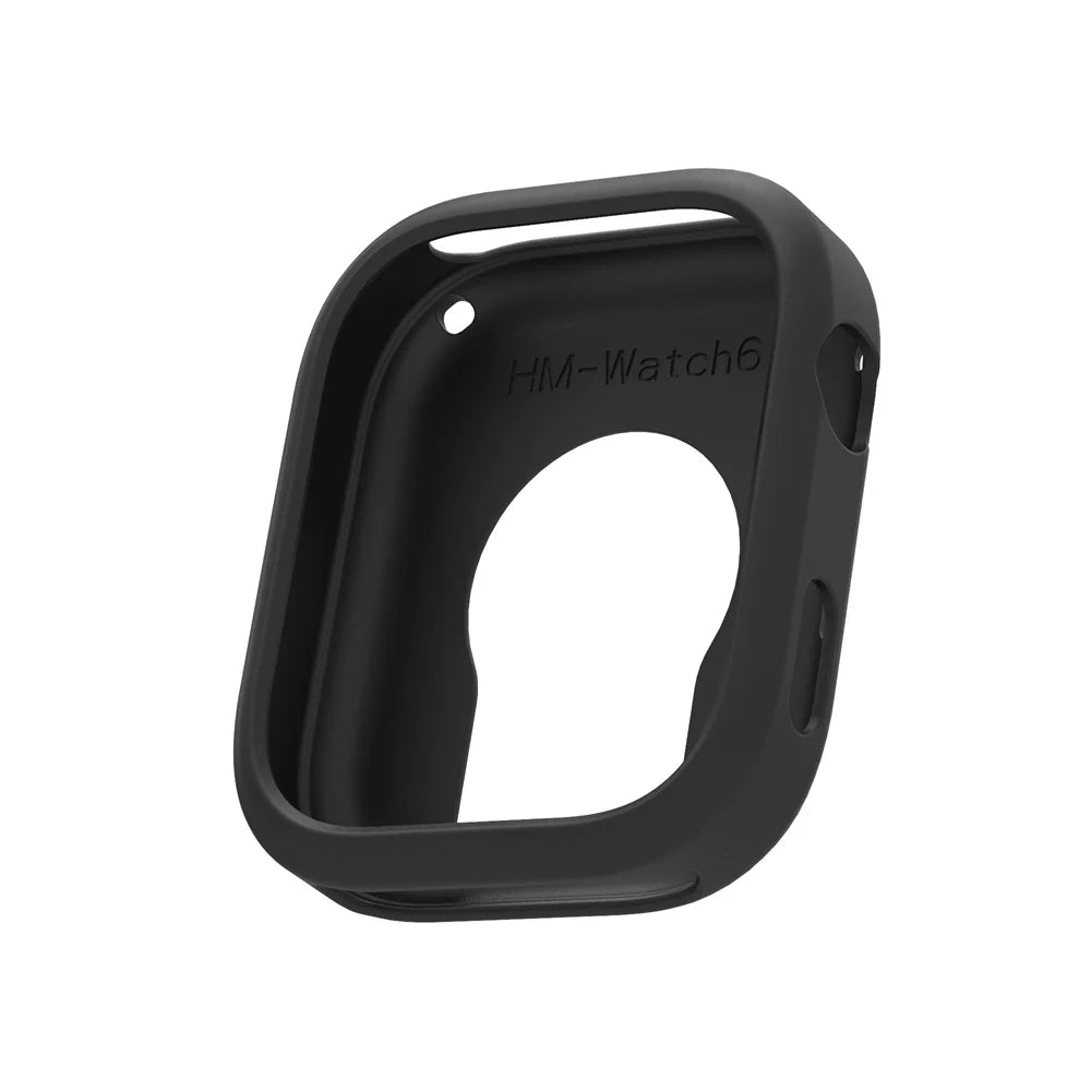 Silicone Case for Redmi Watch 6 – Bumper Shell Protector Smartwatch Protective Case Oasis Select black