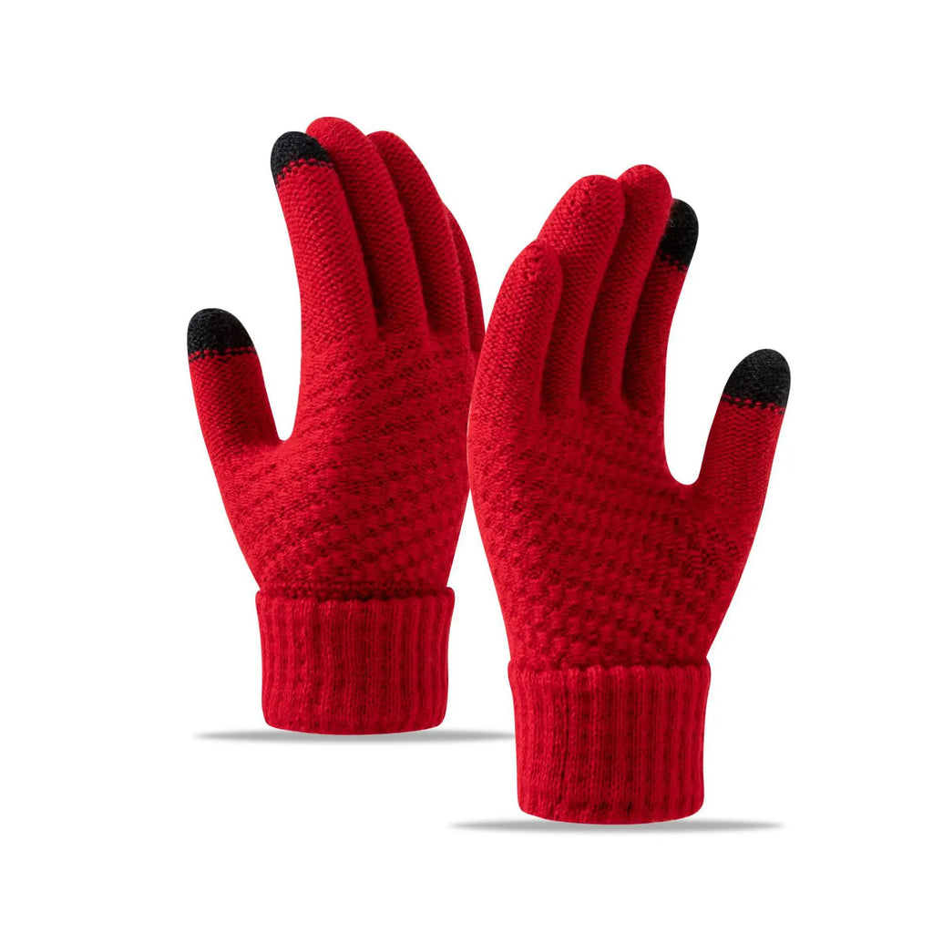 Knitted gloves, touch screen, cycling, skiing, fitness, warmth, autumn and winter outdoor sports trend Oasis Select 18