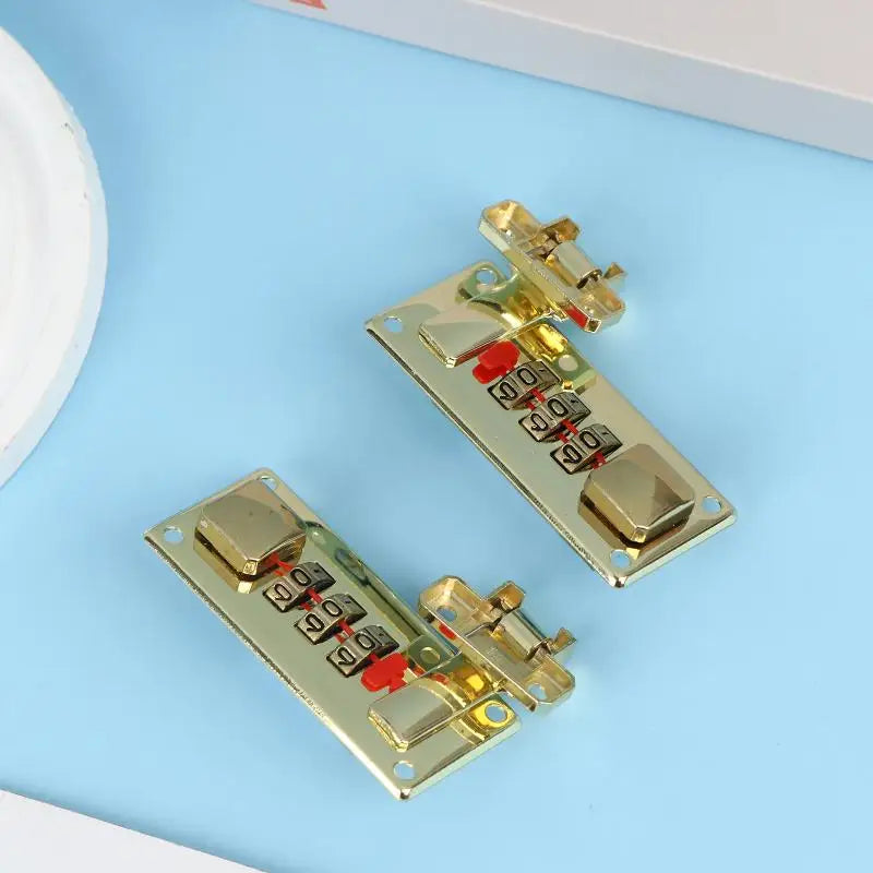 3-Digit Combination Lock 65*29mm Password Lock Latch Keyless Jewelry Wooden Box Fixed Lock Suitcase Coded Locks Hardware Oasis Select