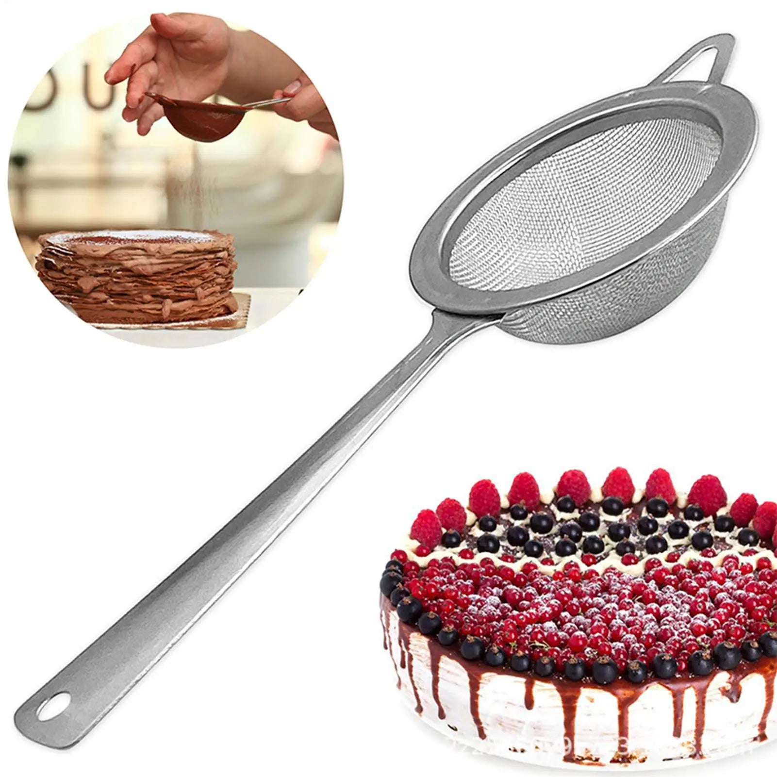 Flour Duster for Baking Stainless Steel Even Dispensing Baking Powdered Sugar Duster for Enthusiasts Professionals Beginners Oasis Select