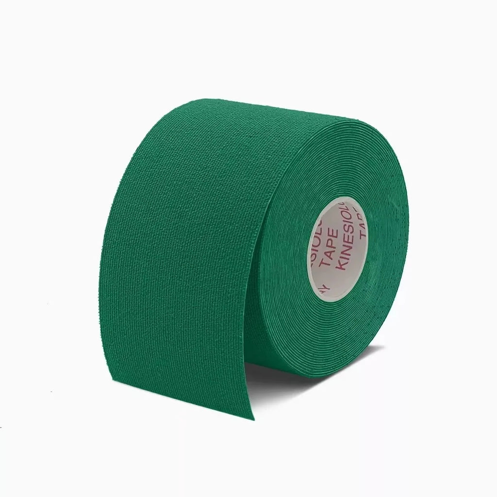1pcs Sports Waterproof Kinesiology Tape Athletic Bandage Muscle Recovery Protector Strapping Pain Relief Tennis Gym Elastic Wrap Oasis Select Dark Green 7.5CM