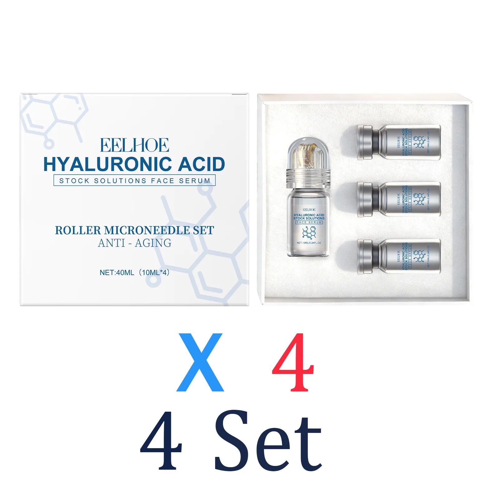 Niacinamide Microneedle serum Facial serum Kit 0.25mm Moisturizing Skin nourishing Winter skincare Face Roller Day cream 30ml Oasis Select 4 Set