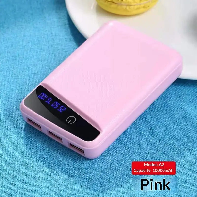3*18650 Battery Power Bank Case With 3 USB Ports Free Welding DIY Battery Holder Storage Box For Emergency Phone Charging Oasis Select A4