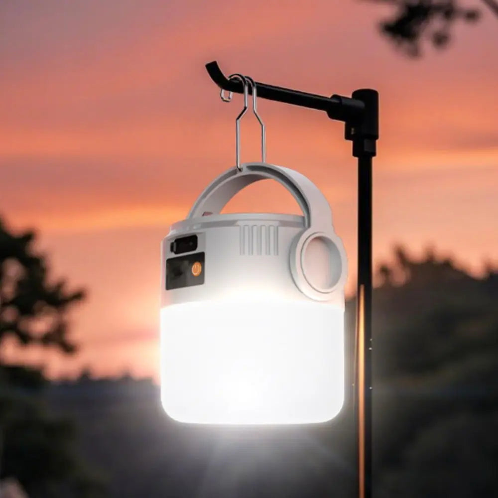 Solar LED Camping Light – IP55 Waterproof, USB Rechargeable