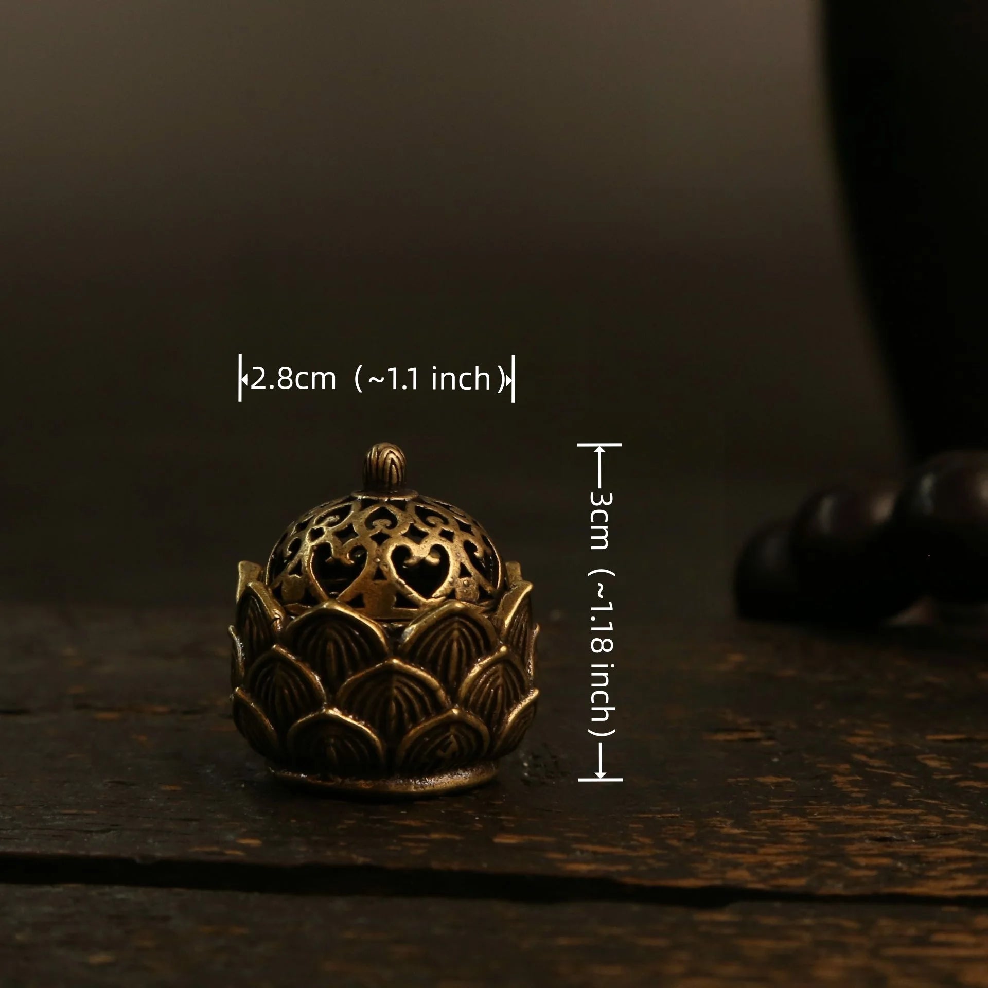 1PC Lotus Incense Cone Holder, Mini Asian Zen Decor, Small Flower Burner for Home Office Meditation Gift Oasis Select