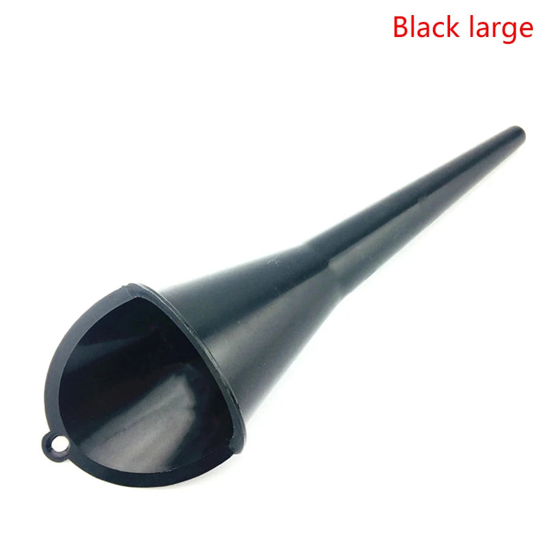 Car Long Stem Funnel Gasoline Oil Fuel Filling Tools Anti-splash Plastic Funnel Motorcycle Refueling Tools Auto Accessories Oasis Select Black large