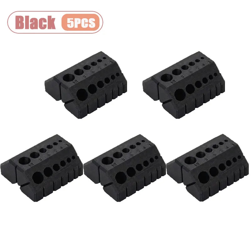 1-20PCS 3D Printed Drill Guide Tool Portable Drill Bit Alignment Jig for Woodworking Precise Positioning DIY Woodworking Helper Oasis Select Black-5PCS