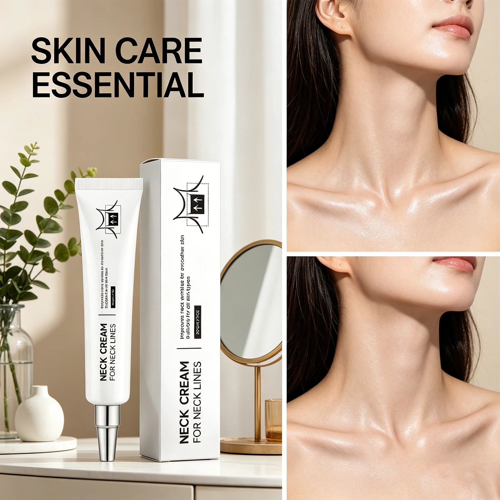 Neck Firming Cream Lifting Moisturizer Anti Aging Wrinkle Reduction Skin Tightening Lifting Hydrating Nourishing Lightweight Oasis Select