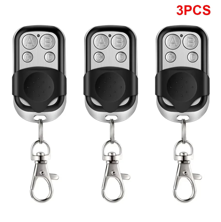 Remote Control 433MHz Car Key Garage Door Gate Opener Remote Control Duplicator Clone Cloning Code 4-Button Transmitter Oasis Select 3PCSc ABCD