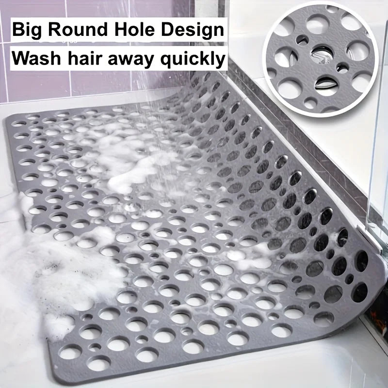 Non Slip Bath Mat & Shower Mat with Suction Cups & Drain Holes Soft Machine Washable Non Slip Bathtub mat Shower Mats for Inside Oasis Select