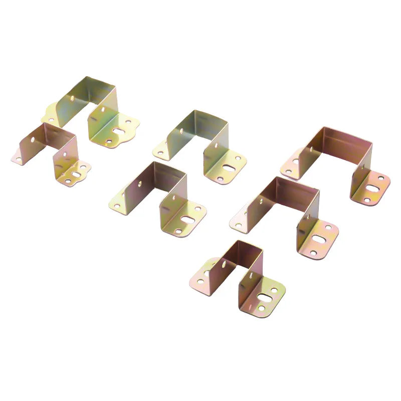2pcs U Shaped Metal Bed Bracket Bed Frame Fixing Connecting Furniture Rail Hook Brackets Hinge Fitting Connector Lock Hardware Oasis Select