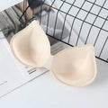 Removable Bra Inserts, Soft Sponge Cup Pads, Replacement Push Up Chest Pads for Sports Bra & Swimsuit Oasis Select One Size Beige