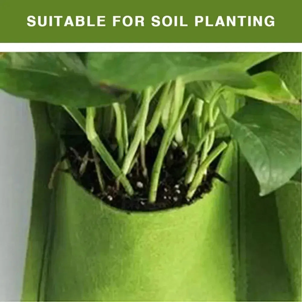 Vertical Wall Hanging Planter Bags – Felt Pocket Grow Pots Vertical Wall Planter Oasis Select