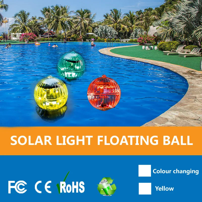 Solar Floating Pond Lights - Outdoor Magic Ball Water Floats for Pool, Garden & Landscape Decor Oasis Select