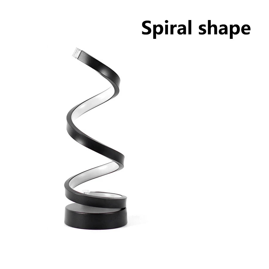 GGBEE Spiral USB LED Desk Lamp – 3 Color Dimmable Light LED Table Lamp Oasis Select Type A